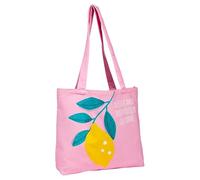 Draeger Paris - Tote Bag "Zeste (in francese) - Leggero, resistente e ultra morbido, interno spazioso, in cotone 100% - Tracolla solida e confortevole - Borsa shopper riutilizzabile