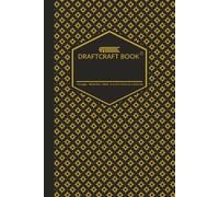 Draftcraft Book: Black & Gold Geometric Pattern Notebook: Luxury Numbered Hybrid Journal with Wide Ruled Lines and Blank Pages, 6×9 Inch Black and ... Office Use, and Elegant Gift Giving