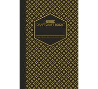 Draftcraft Book: Black & Gold Geometric Pattern Notebook: Luxury Numbered Hybrid Journal with Wide Ruled Lines and Blank Pages, 6×9 Inch Black and ... Office Use, and Elegant Gift Giving