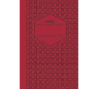 Draftcraft Book: Burgundy Circle Grid Pattern Notebook: Modern Circular Geometric Design | College Ruled Lined Notebook with Header | 6×9 Writing ... Notes, Planning, Work, and Everyday Writing