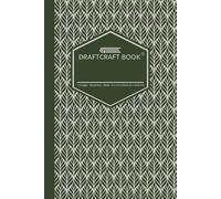 Draftcraft Book - Green Leaf Pattern Notebook: Numbered Hybrid Journal with Wide Ruled Lines and Blank Pages, 6×9 Inch Notebook for Writing, Notes, Sketching, Planning, and Creative Work