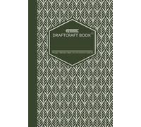 Draftcraft Book - Green Leaf Pattern Notebook: Numbered Hybrid Journal with Wide Ruled Lines and Blank Pages, 6×9 Inch Notebook for Writing, Notes, Sketching, Planning, and Creative Work