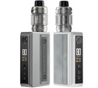 Drag 5 Kit | Originale Voo|poo Drag 5 Mod Kit 177WDrag 5 Mod Box Kit Mod con 5.5ml Uforce-X Tank Atomizer Fit PnP X Coils (0.15Ω/PnP X 0.3Ω) No Nicotina No Batteria (Argento)