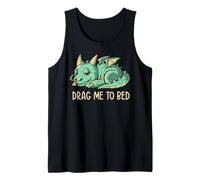 Drag Me To Bed Simpatico Drago assonnato Divertente EduEly Canotta