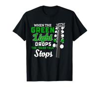 Drag Racing Luce Verde Avvio Albero Trash Talk Racer Umorismo Maglietta