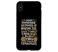 DRAG RACING: Maglietta Odore Di Gara Pneumatici Bruciati Custodia per iPhone XS Max