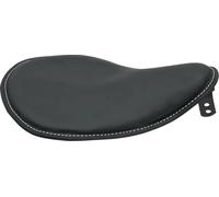 DRAG SPECIALTIES 0806-0028 SEAT SMALL LOW PROFILE SPRING SOLO - WHITE STITCH