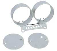 Drag Specialties Couvercle Du Compteur De Vitesse Double Harley Davidson Fxds-con 1340 95-00/fxdx 1450 99-04