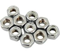 DRAG SPECIALTIES MPB274 1/4-28 CHR NYLON NUT DADI DI RICAMBIO A INSERTO