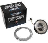 Drag Specialties Premium 7 " Riflettore Stile LED Luci Anteriori Cromo
