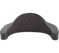 Drag Specialties Tour Scatola Pad - Doppio Diamante - Red Stitch Moto