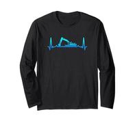 Draga Escavatore Heartbeat Marine Worker Orgoglio Maglia a Manica