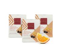 Dragées all'Arancia, Cubetti di Scorza d'Arancia Candita Ricoperti di Cioccolato Fondente, 40 Grammi (confezione da 3 pezzi)