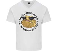 Draghi Barbuti Sono Come Piccoli Dinosauri Maglietta In Cotone A V Per Uomo