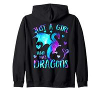 Draghi del Mondo Tipi di Draghi Felpa con Cappuccio