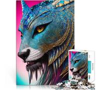 Draghi fantasy simili a gatti Puzzle da 2000 pezzi per adulti Per il divertimento in famiglia Attività divertenti a casa, regali di compleanno, regali di viaggio, 70x100cm