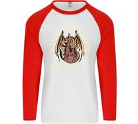 Draghi Righelli Di Il Terra Fantasia RPG Uomo L/S Baseball T-Shirt