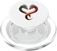 Drago A Forma di Cuore Creatura Mitica Draghi PopSockets PopGrip per MagSafe