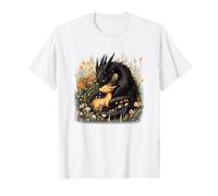 Drago Abbraccio Floral Fantasy Maglietta