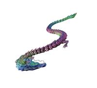 Drago articolato con stampa 3D, drago articolato stampato in 3D con articolazione flessibile: decorazione della casa fantasy, giocattolo colorato da scrivania, modelli di drago per bambini, ragazze e