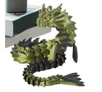 Drago Articolato Stampato In 3D - Modello Di Drago Posizionabile Da 17,32 Pollici | Statuetta Decorativa Con Giunti Flessibili Per Espositore Da Scrivania | Giocattolo Draggon Articolato - Oggetti Col