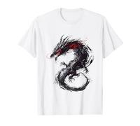 Drago Astratto Mitico Disegno Illustrazione Animale Drago Maglietta