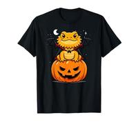 Drago Barbuto Amante Animali Vampiro Zucca Halloween Maglietta