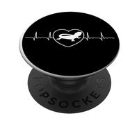 Drago barbuto Battito Cuore Carino Lucertola PopSockets PopGrip Adesivo