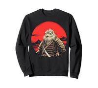Drago Barbuto Guerriero Orientale Lucertola Samurai Luna Rossa Felpa