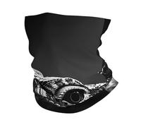 Drago Barbuto Lucertola Nera Uomo Donna Decorazione Facciale Multifunzione Scaldacollo Antivento Bandana per Sports Ciclismo Arrampicata