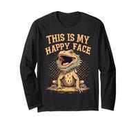 Drago barbuto This Is My Happy Face Charming Style Maglia a Manica
