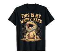 Drago barbuto This Is My Happy Face Charming Style Maglietta