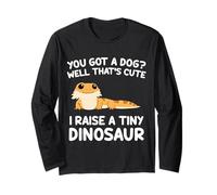 Drago Barbuto You Got A Dog? I Have Tiny Dinosaur Funny Maglia a Manica
