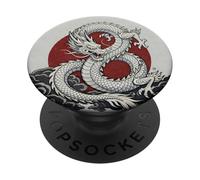 Drago Bianco La Bestia Azzurra PopSockets PopGrip Adesivo