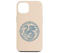 Drago Celtico Cerchio Medievale Fantasy Simbolo Uomini Donne Bambini Custodia per iPhone 13