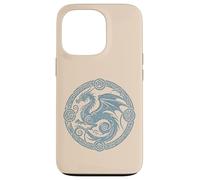 Drago Celtico Cerchio Medievale Fantasy Simbolo Uomini Donne Bambini Custodia per iPhone 13 Pro