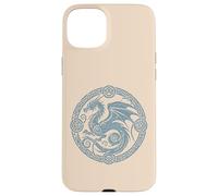 Drago Celtico Cerchio Medievale Fantasy Simbolo Uomini Donne Bambini Custodia per iPhone 15 Plus