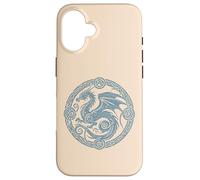 Drago Celtico Cerchio Medievale Fantasy Simbolo Uomini Donne Bambini Custodia per iPhone 16