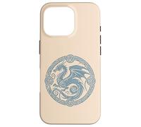 Drago Celtico Cerchio Medievale Fantasy Simbolo Uomini Donne Bambini Custodia per iPhone 16 Pro