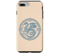 Drago Celtico Cerchio Medievale Fantasy Simbolo Uomini Donne Bambini Custodia per iPhone 7 Plus/8 Plus