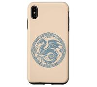 Drago Celtico Cerchio Medievale Fantasy Simbolo Uomini Donne Bambini Custodia per iPhone XS Max