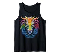 Drago Colorato Mandala Animale Arte Astratta Drag Canotta