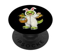 Drago come coniglietto pasquale divertente carino ragazzi ragazze e bambini PopSockets PopGrip Adesivo