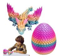 Drago con di drago, di drago articolato stampato - Crystal Dragon Toys Stampa Design realistico,Le articolazioni mobili alleviano lo stress, drago articolato, giocattolo Fidget