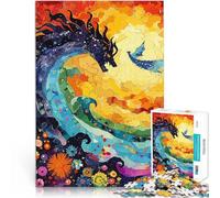 Drago contro Fenice Puzzle da 2000 pezzi per adolescenti Per il divertimento in famiglia Attività divertenti a casa, regali di compleanno, regali di viaggio, 70x100cm