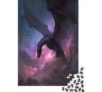 Drago cosmico, Puzzle Sostenibili Con Motivi Per Adulti Da Gioco in Legno Di Alta Qualità 38x26cm/1000pcs