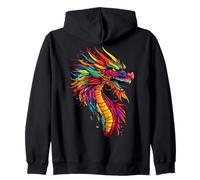 Drago Creatura Mitica Amo i Draghi Drago Divertente Drago Felpa con Cappuccio