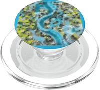 Drago d'acqua tra i fiori PopSockets PopGrip per MagSafe