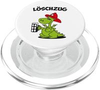 Drago dei vigili del fuoco con treno dei vigili del fuoco della birra - Divertente squadra dei vigili del fuoco PopSockets PopGrip per MagSafe