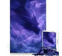 Drago della tempesta nel cielo elettrico - Puzzle da 1000 pezzi per adulti - Regalo - Gioco di abilità mentale - Divertimento tranquillo - Design da assemblare 38x26cm